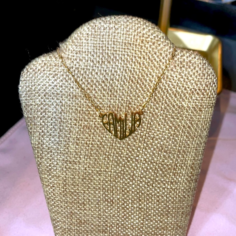 NWT stainless steel golden necklace